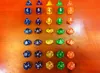 Jeu de dés polyédriques Transparent 1 pièces * D4/6/8/12/20 2 pièces * D10 (00-90,0-9) donjons Dragons RPG jeu jouets 7 pièces/ensemble # D8
