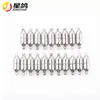 6 * 19.5mm 구멍 1.6mm 실버 컬러 팔찌 목걸이 DIY 만드는 자석 버클 커넥터 자석 자석 Clasps 부품 도매