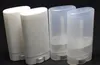 500pcs 15ml plast tomma ovala läppbalmrör deodorantbehållare klara vit läppstift mode coola läpprör
