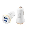 Dual Ports 3.1A Car Charger Quick Charging Adapter Power Chargers för iPhone 12 13 14 15 Samsung S20 S22 S23 S24 HTC M1 GPS MP3