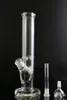 Hookahs v35CM Glass Bongs Oil Rig 9mm Thick Straight Bubbler Classical Design Water Pipes Super Heavy With Smoking Accessories