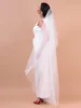 Real Pictures New Elegant Floor Length 2 Layer White Ivory Wedding Veils Bridal Veil Cut Edge With Comb Beautiful Wedding Bridal Accessorie