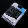 HTC-2 Ny LCD Digital Termometer Hygrometer Väderstation Temperatur Luftfuktighet Tester Klocka Larm Inomhus Utomhus Probe