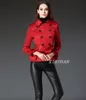 Ny Spring Autumn Women039S mode DoubleBreasted Short Trench Coats Ladies Elegant Lapel Laceup Dust Coat Girls Lovely Pepl4802903