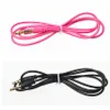 1 M 3FT AUX 3.5mm Stereo Auxiliary Car Car Cable Cable Male To Male Car Extension Kolorowe Drut dla Samsung S7 MP3 MP4 Headphone Głośnik iPhone.