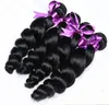 Wholesale Brazilian Loose Wave Hair Bundles Cheap 9A Peruvian Indian Malaysian Human Hair Extension Loose Wave With 4x4 Lace Closure