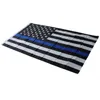 4 typer 90150cm Blueline USA Police Flags 3x5 Foot Thin Blue Line USA Flag Black White and Blue American Flag med mässing GROMMET3223420
