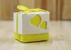 Love Heart Small Laser Cut Gift Candy Boxes Wedding Party Favor candy tassen met Ribbon Decor8415266