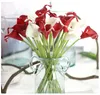 13 Colors Vintage Artificial Flowers Calla Lily Bouquets 34.5 CM/13.6 inch for Bridal Wedding Bouquet DecorationThere