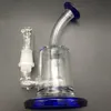 Design Mini Bong Oil Rigns Szklany Bongs Catch Catcher Hoakhs Inline PerColator Water Rury 14mm Staw