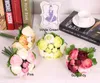 10pcs bei fiori artificiali di nozze nuziali della peonia di alta qualità fiori di seta della decorazione domestica 4 colori disponibili