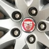 4 × اللون الأحمر الأسود الجديد لـ Jaguar Red XJ XF XK Xtype Wheel Center Cent