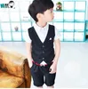 2020 summer new boys dress suit Western-style fashion fake two British children vest two-piece / high quality dresses wholesale boys