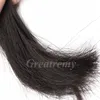 Obehandlade Virgin Hair Extensions 100% Kinesisk Färgbar Mänsklig Hårväv Vävar Naturfärg Silky Straight 2st / Lot Greatremy Drop Shipping