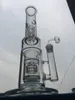 15 inch Straight thick glass water bongs glass water pipes recycler oil rigs dab ash catchers honeycomb perc hookahs straight tube bong