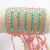 Hot Selling Vintage Mode Hippy Boho Surf Polsband Dames Sieraden Armband Regenboog Handmde Katoen String Touw Vriendschap Armband