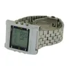 Ny Rectangle TVG Remote Control Digital Sport Watch Alarm TV DVD Remote Men and Ladies rostfritt stål Arvur228e