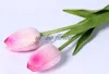 50pcs Latex Tulips 인공 PU 꽃 꽃다발 진짜 터치 꽃 가정 장식 웨딩 장식 꽃 11 색 옵션