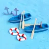 Boats Paddle Micro Landscape Crafts Resin Small Ornaments DIY Materials