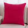 Fodera per cuscino di lusso Federa per cuscino Forniture per tessuti per la casa Cuscino lombare Sedile per sedia in velluto a coste di colore puro