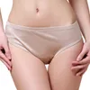 Moda respirável 3 pares 100% malha de seda pura calcinha feminina biquinis tamanho US M L XL263Z