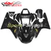 Injektionsplast för Yamaha YZF1000 YZF R1 98 99 1998 - 1999 ABS Fairings Motorcykel Full Fairing Kit Cowlings Svart med gulddekaler