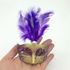 on sale Supper Mini Mask Venetian Masquerade Feather Mask party decoration cute wedding gift Carnival Mardi Gras Prop mix color