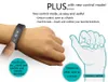 Ny ankomst Iwown I5 Plus Smart Watch IP65 BT4.0 0.91 tum Oled TPU Band MultiFuction Intelligent Armband för iOS / Android Smartphone