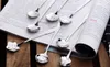 Tableware Flower Shape Sugar Stainless Steel Silver Tea Coffee Spoon Teaspoons Ice Cream Flatware Kitchen Tool