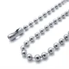 stainless steel ball chain necklaces