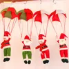 Party Decor Santa Claus Hem Tak Juldekoration Parachute Doll Pendant Strap Toy Christmas Tree Decoration