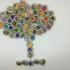 Fashion 18mm Snaps Chunk Charm Button For Noosa Leather Bracelets 50pcs Wholesalea Tree of Life Butterfly Mix Style