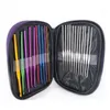Practical 22 Pc/Set Multi Aluminum Needles Crochet Hooks Set Knitting Needle Tools With Case Yarn Craft Kit ZA0921
