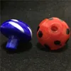 Preço de fábrica 2017 Novo design UFO Cogumelo Colorido Sólido Carb Cap OD 31mm para Tubo de Vidro Bong Dab Oil Rigs 4 MM P Puro Nylon Quartz Banger Nails