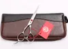 Z8000 6 "Japan 440C Lila Dragon Red Stone Professional Human Hair Scissors Barbers Cutting Thinning Shears Vänster Sax Stilverktyg