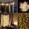 Umlight1688 3 * 3 m 6 * 3 m 10 * 3 m Luci per tende LED Star String Fairy String light Festival Christmas Flash light per la decorazione di nozze per feste