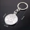 50 år Super Perpetual Calendar Keychain Bag Key Rings Metal Key Chain Present Pendant Porte Clef Key Holder Rostfritt stål
