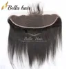 Unprocess Virgin Human Hair Wefts with Lace Frontal 13x4" Straight Hair Weaves Double Weft Hair Extensions Closure 5pcs/lot Bellahair
