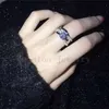 Vecalon 2016 Fashion Engagement Trouwring Set voor Vrouwen 1CT Simulated Diamond CZ 925 Sterling Zilveren Vrouwelijke Band Ring R200