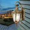 Europäischer Stil Retro-Ohr-Villa-Balkon-Korridor-Außenwandleuchte Voll-LED-wasserdichte Wand klassischer Aluminiumdruckguss LLFA