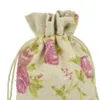 10x14 cm El Yapımı Takı Çanta Gül Çiçek Pamuk Keten İpli Paket çanta Çuval Takı Torbalar düğün bomboniera Hediye çuval çanta