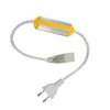 AC220V Power Supply Power Plug for 120leds/m 220V SMD 5730/5630 LED strip white & warm white Dimmable Flexible Tape Light