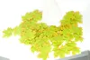 New Arrive 100Pcs Artificial Cloth Maple Leaves Multicolor Autumn Fall Leaf For Art Scrapbooking Wedding Bedroom Wall Party Decor Craft