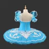 Tutu professionnel bleu LD0005 Ballet Performance Tutu Ballet classique professionnel Tutu Ballet classique professionnel adulte