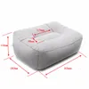 Wholesale- PVC Gray Train Flight Travel Inflatable Foot Rest Pillow Portable Pad Mat Footrest Pillow Home Outdoor Foot Relief Cushion