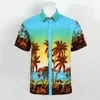 Vente en gros-été Hawaii Beach Man chemises à manches courtes imprimé cocotier chemises décontractées à séchage rapide surf sports nautiques mode hommes chemises