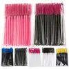 Jednorazowe szczotki rzęs Mascara Wands Wands Wand Szczotki Rzęskie Szczotki Grzebień Szczotki Zestaw narzędzi Makeup 100 sztuk / Pack