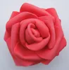 Partihandel 100st 7cm Handgjorda Konstgjorda Skum Rose Flower Heads För Bröllopsdekoration Kyssande Ball Gratis Frakt