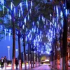 Umlight1688 20cm 30cm 50cm Meteor Shower Rain Tubes LED Light For Christmas Wedding Garden Decor EU US White Blue RGB