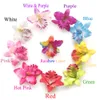 10 Couleurs Orchidée Cheveux Fleur Grip Pin Slide Bridal Wedding Head Clip Headpiece 50pcs177v